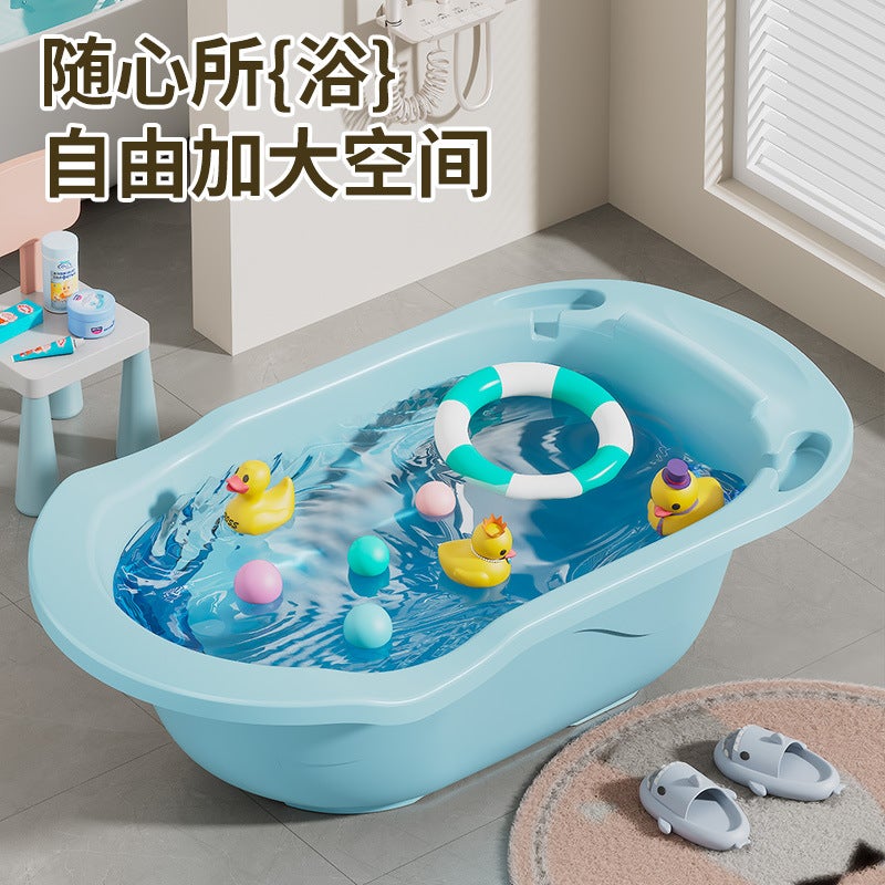 Household Large-Capacity Baby Bathtub Newborn Bathtub Can Lie Down And Sit Children'S Bathtub Bathtub Children'S Supplies - Image 2